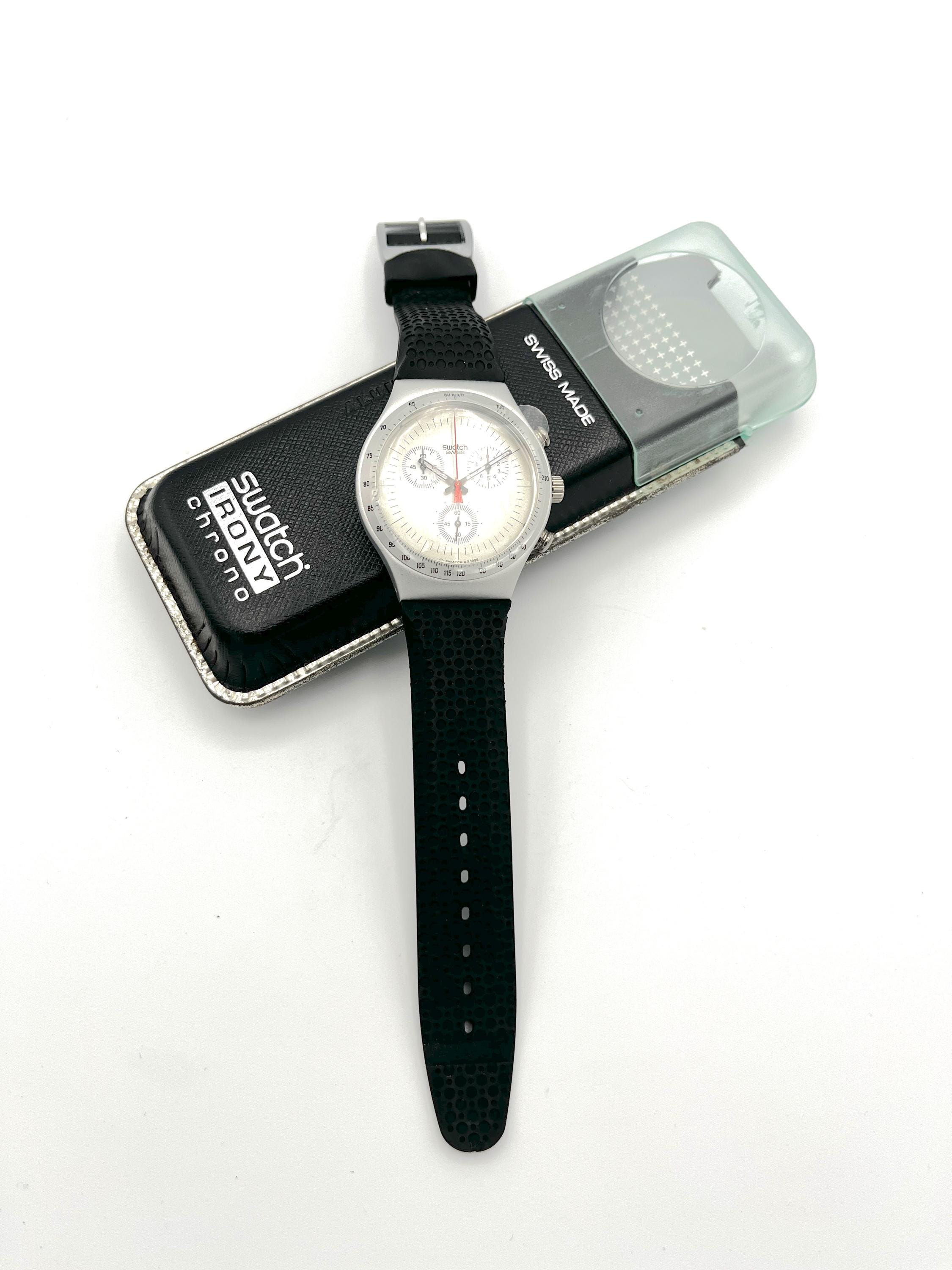 1996年製 スウォッチ アイロニー クロノ タイムカット YCS1005 - 新品 