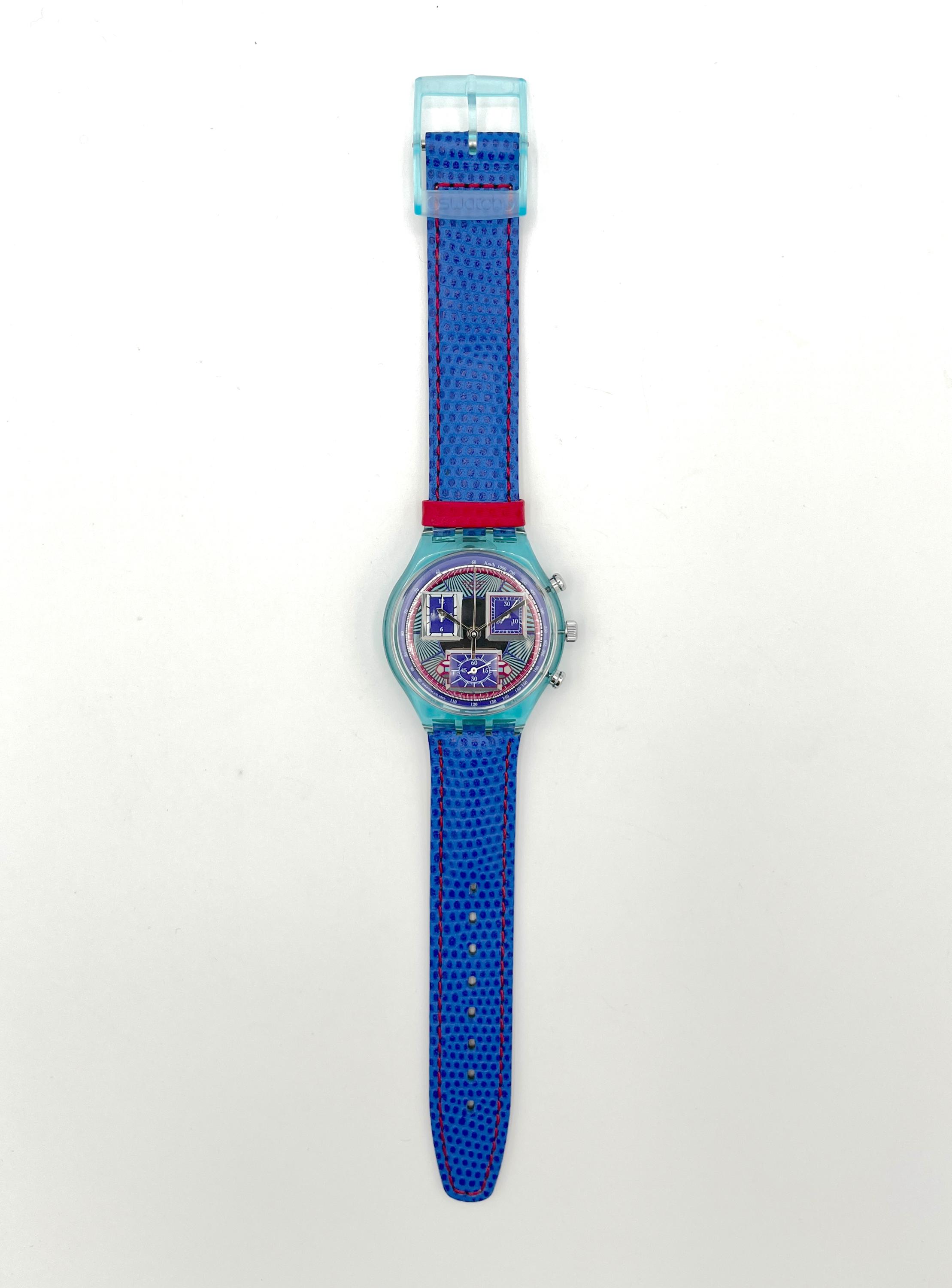 1994 Swatch Chrono ECHODECO SCN112 - Unworn Mint Vintage  display picture 2