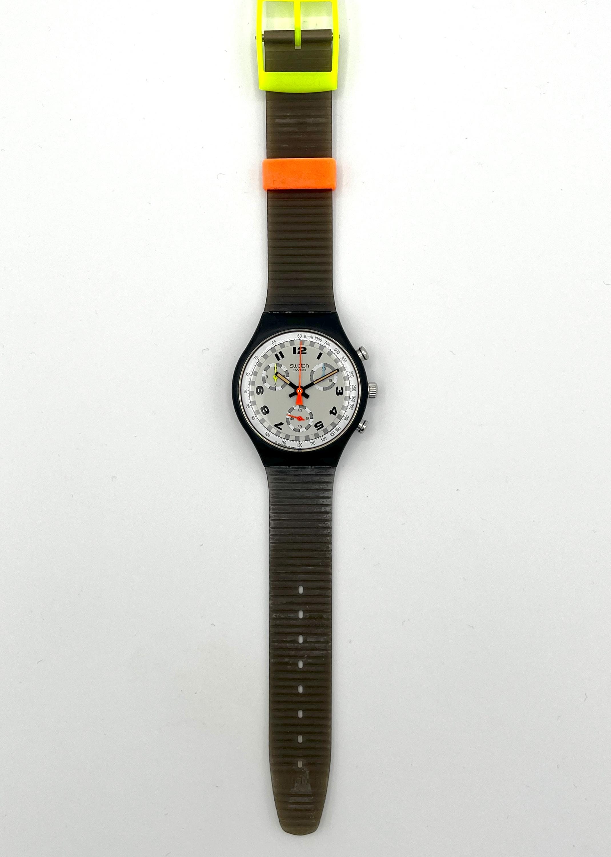 ヴィンテージ 1990 スウォッチ SCB105 クロノ スケートバイク - 未使用