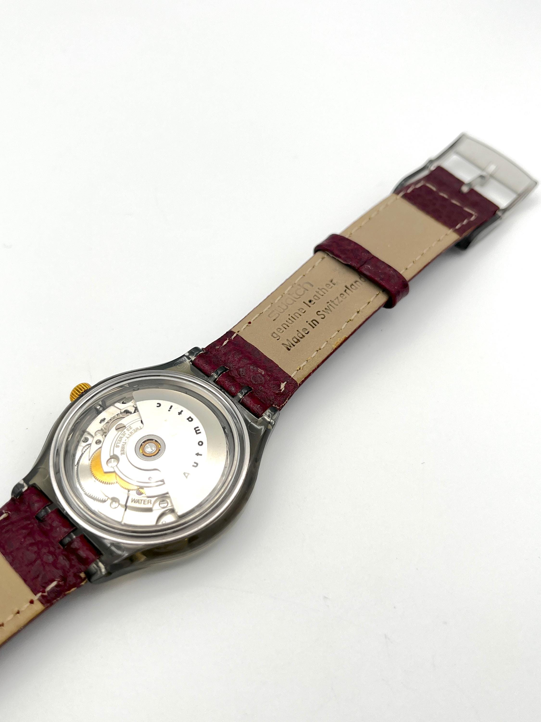 Vintage 1991 Swatch Automatic Rubin SAM100 - Unworn Mint Condition 