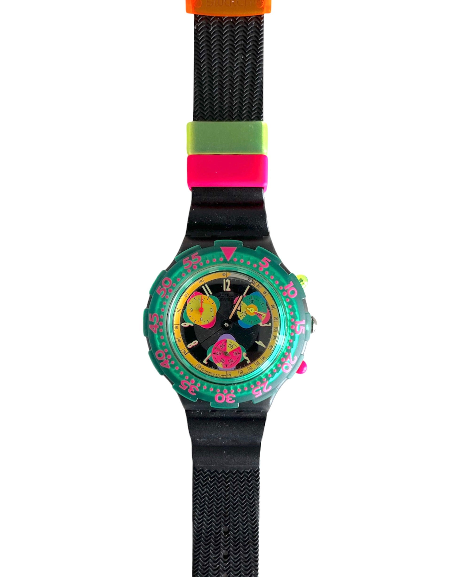 NEW : 1994 Vintage Swatch Aquachrono SEPPIA SBM102 - New in Box