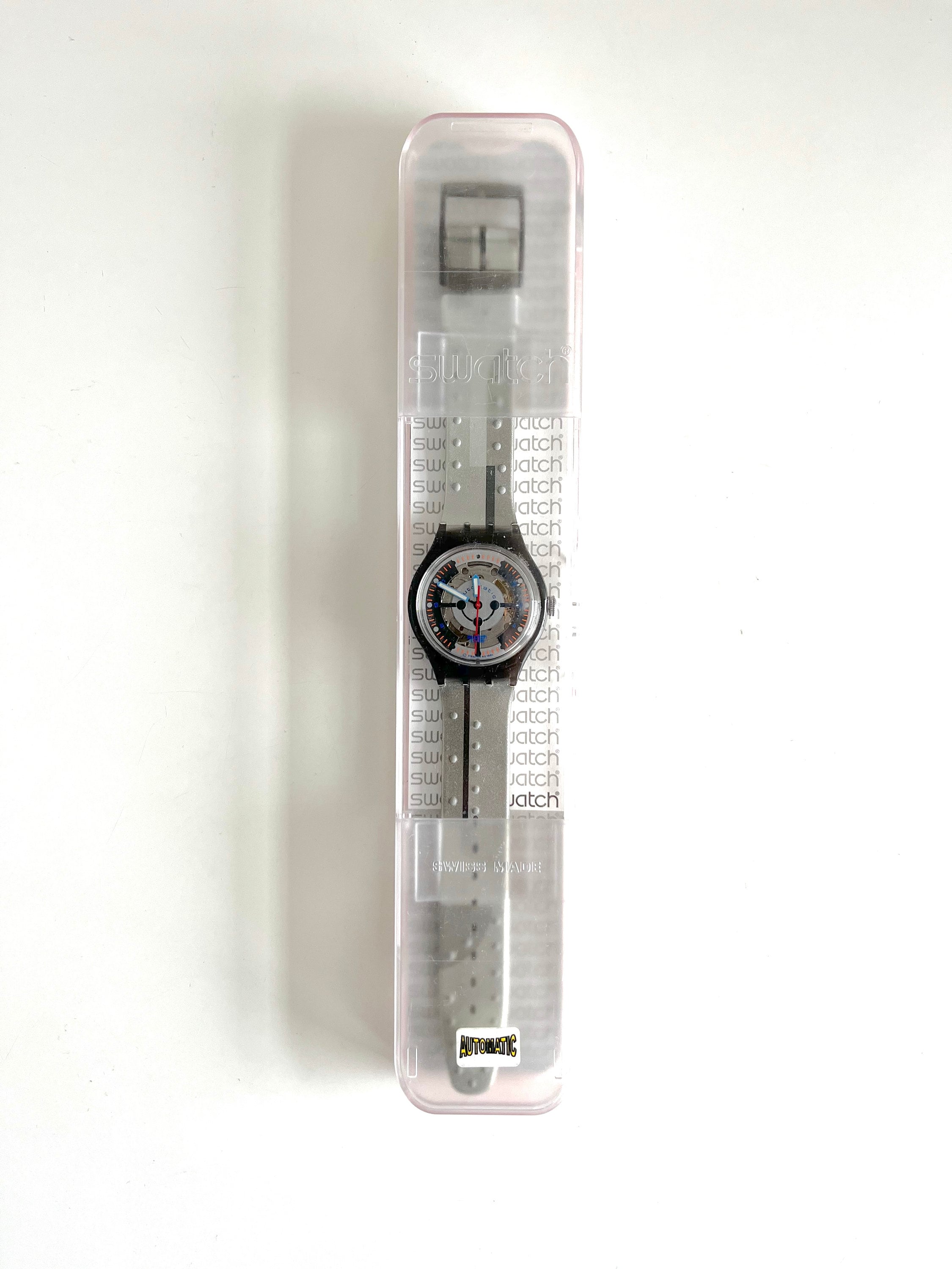 Vintage 1994 Swatch Automatic SILVER BARON SAM104 Unworn