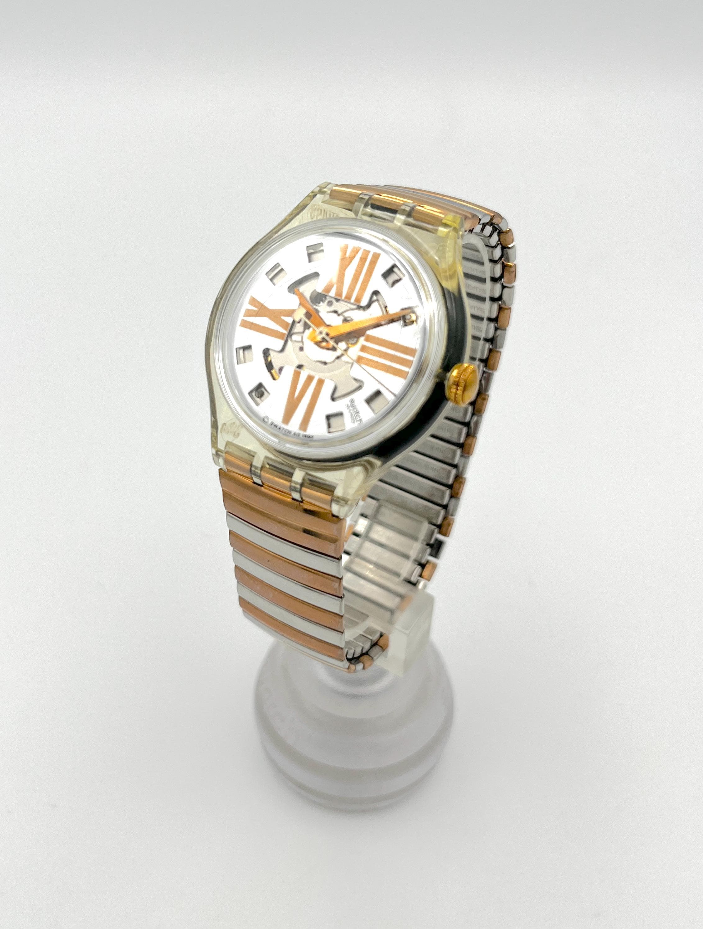 Vintage 1993 Swatch Automatic COPPER RUSH SAK107 - Mint Running