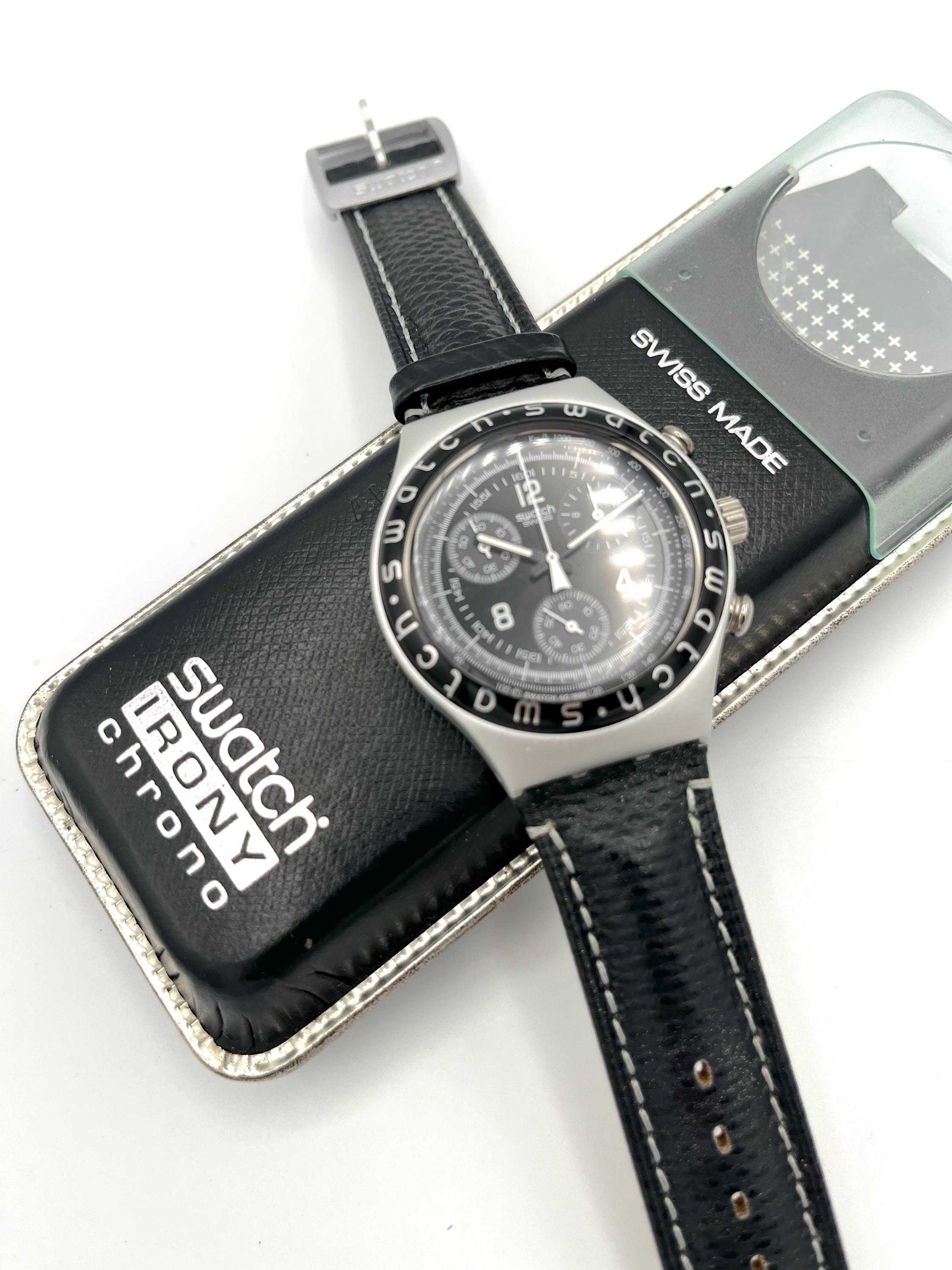 Vintage 1996 Swatch Irony Chrono High Tail YCS1000 - Unworn 40mm