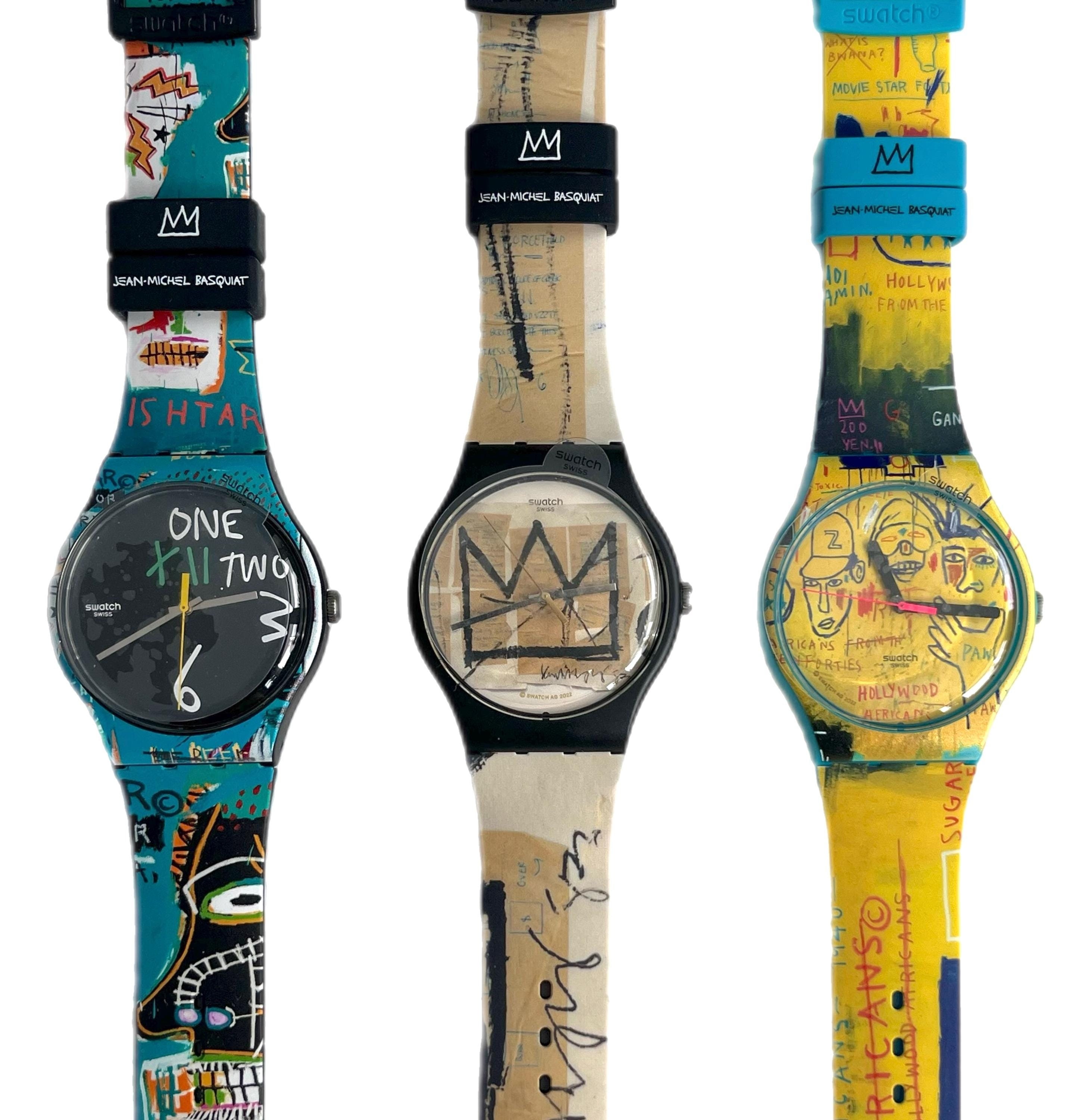 Swatch New Gent Jean-michel Basquiat TRIPTYCH SZS39 Special 