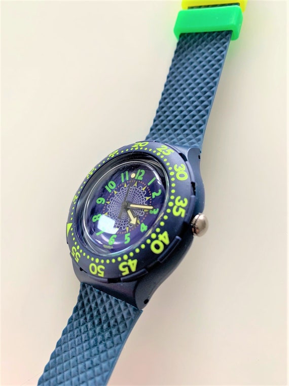 NEW: 1993 Swatch Scuba 200 ROWING SDN104 Unworn Mint | Etsy Australia