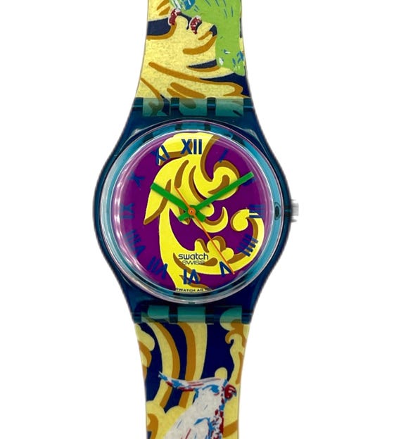 1992 Swatch Watch Gent PERROQUET GN119 - Unworn Mint Vintage  display picture 1