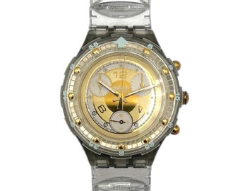 NEW : 1994 Vintage Swatch Aquachrono SEPPIA SBM102 - New in Box