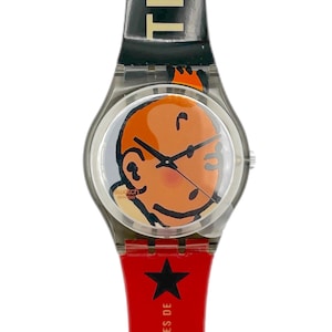 SWATCH スウォッチ タンタン 腕時計2004年限定品 ウォッチ　動作確認済 Tintin swatch watch - Etsy 日本