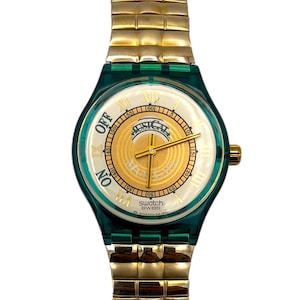 Vintage 1994 Swatch Musicall MARTINGALA SLG100 - unworn mint condition - running with new battery - new in box - 34mm diameter