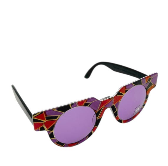 Colorful Geometric Vintage Swatch Sunglasses Swatch Sunglasses Vintage never worn - Mod. SW712 005  main image 2