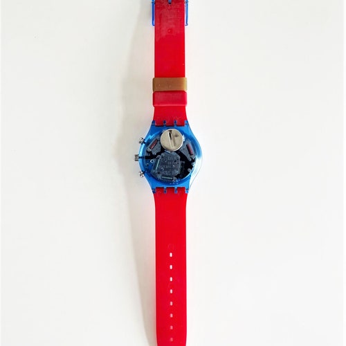 NEW : vintage 1992 Swatch Chrono JFK SCN103 - unworn - mint - running - new popular in box