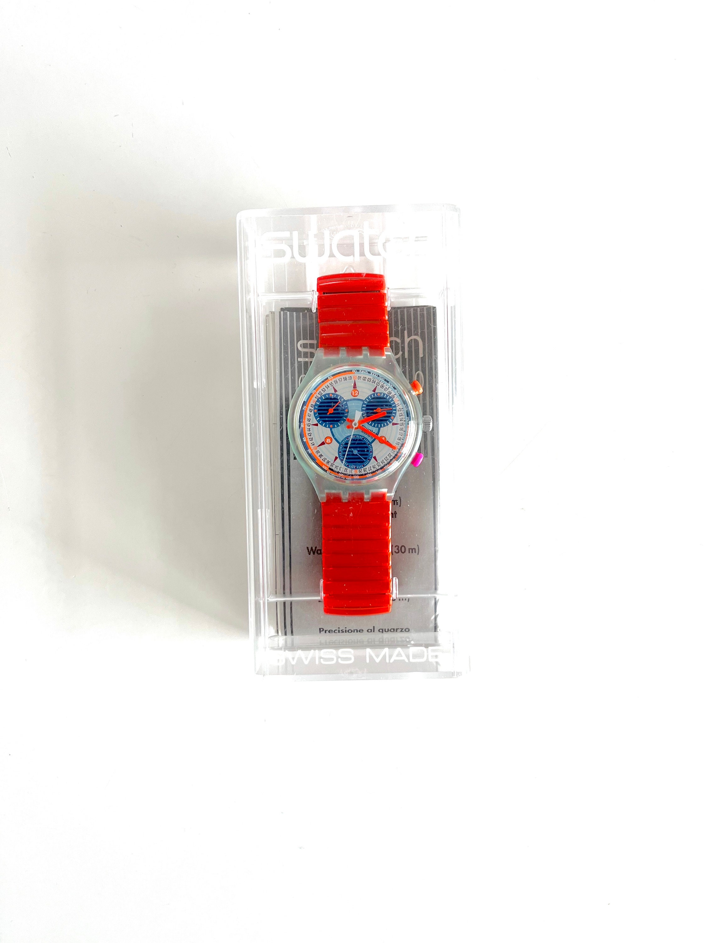 Vintage 1994 Swatch Chrono INSPYRAL SCG103 - Unworn Mint