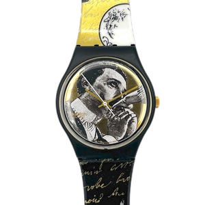 ヴィンテージ 1992 Swatch Gent Flex STEEL LITE GG403 - 未使用の