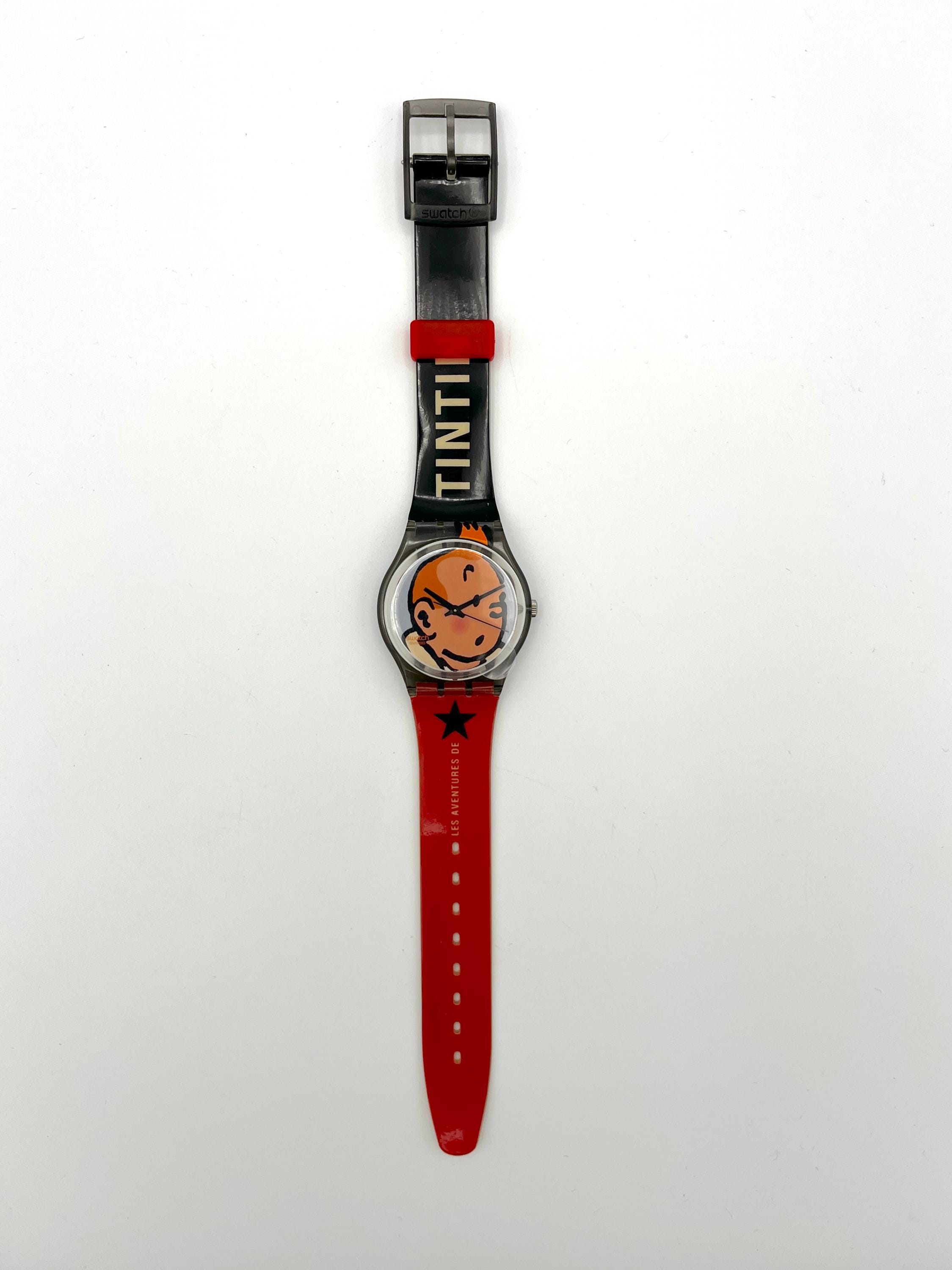 Vintage 2004 Rare Vintage Swatch Gent Les Aventures De TINTIN 