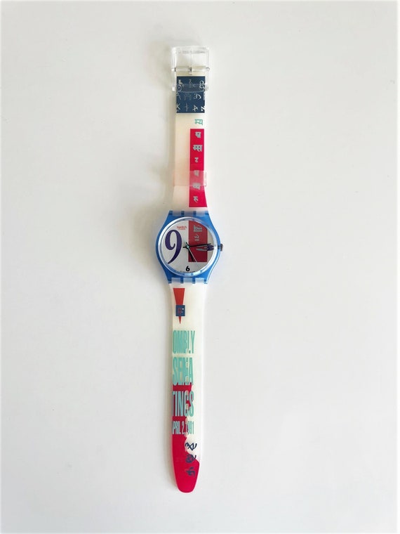 Swatch Watch - GN112 - BOLD FACE SWATCH - BOLD FACE GN 112 Collection PRESS RELEASE 1991  main image 4