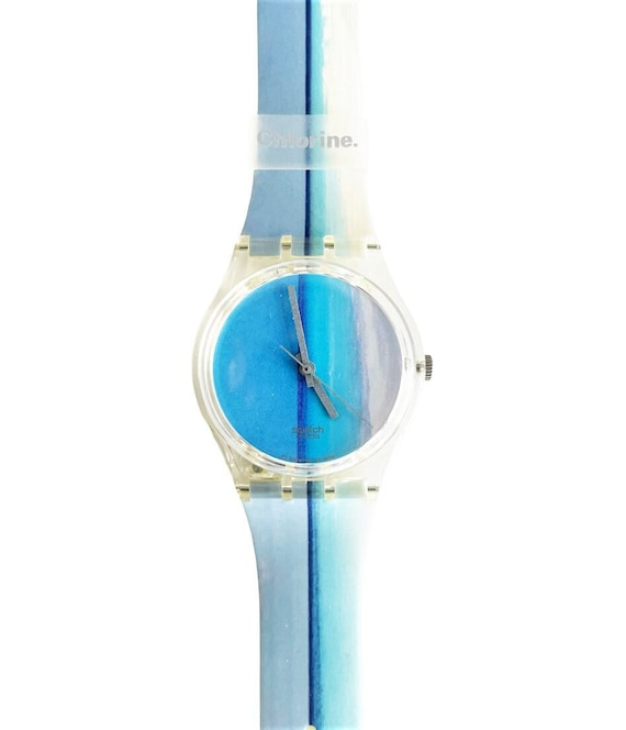 NEW in box rare 1997 vintage Swatch Gent CHLORINE… - image 1