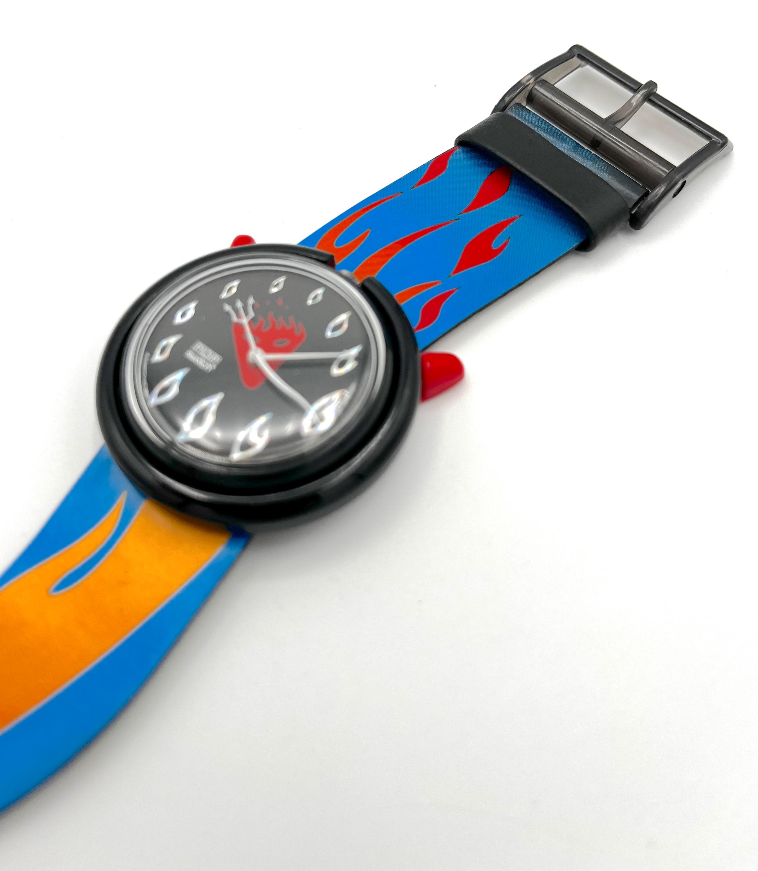 1995 Swatch Halloween Midi Pop Swatch Special HOT STUFF PMB103 