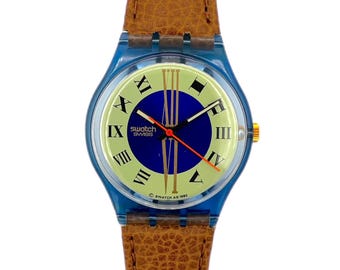 1993 Swatch Chrono Jelly Stag SCK104 Swiss Made Watch 37mm Vintage