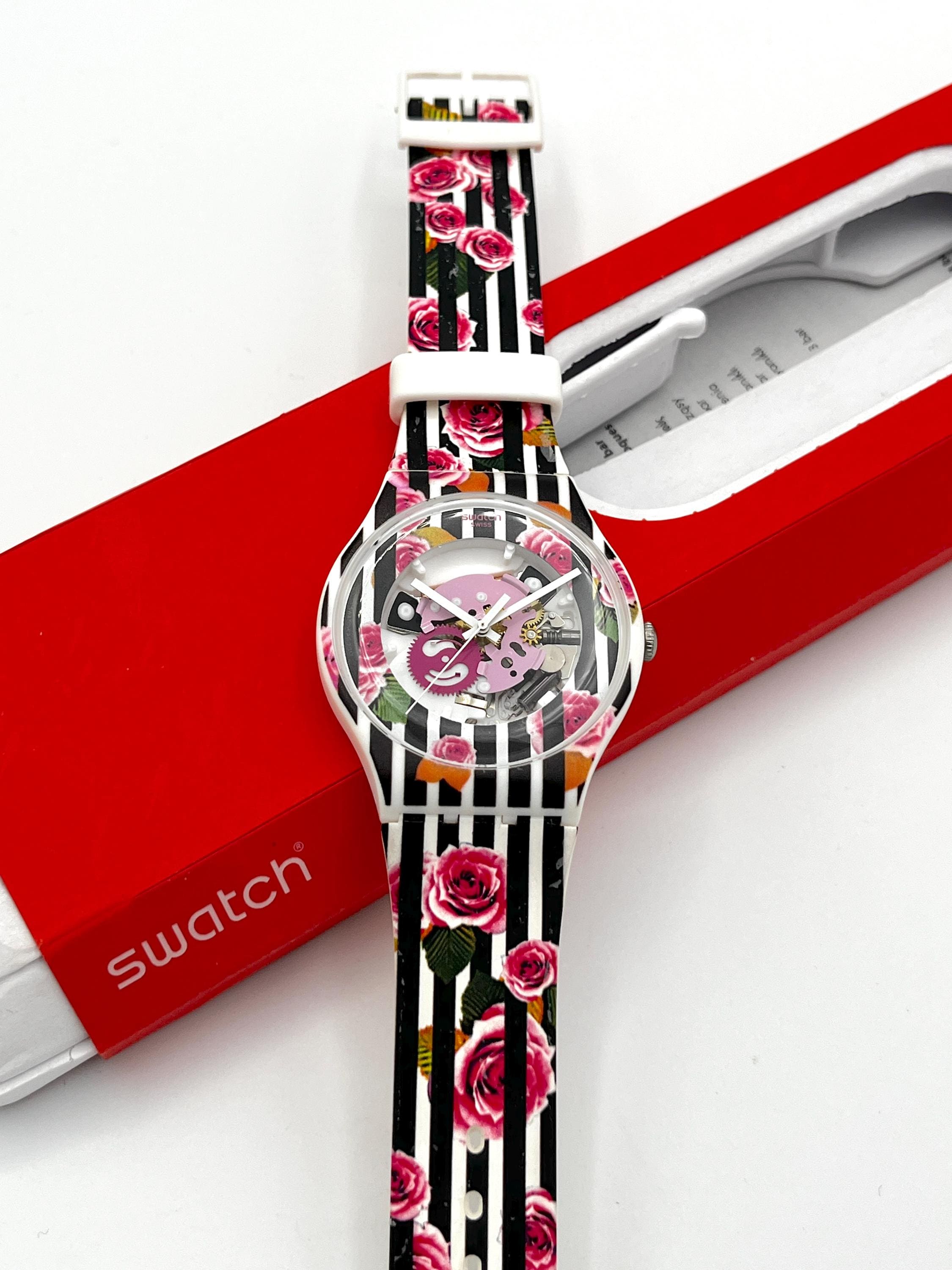 Swatch ROSE EXPLOSION SUOW110 - 41mm Large Face - New in Box  display picture 2
