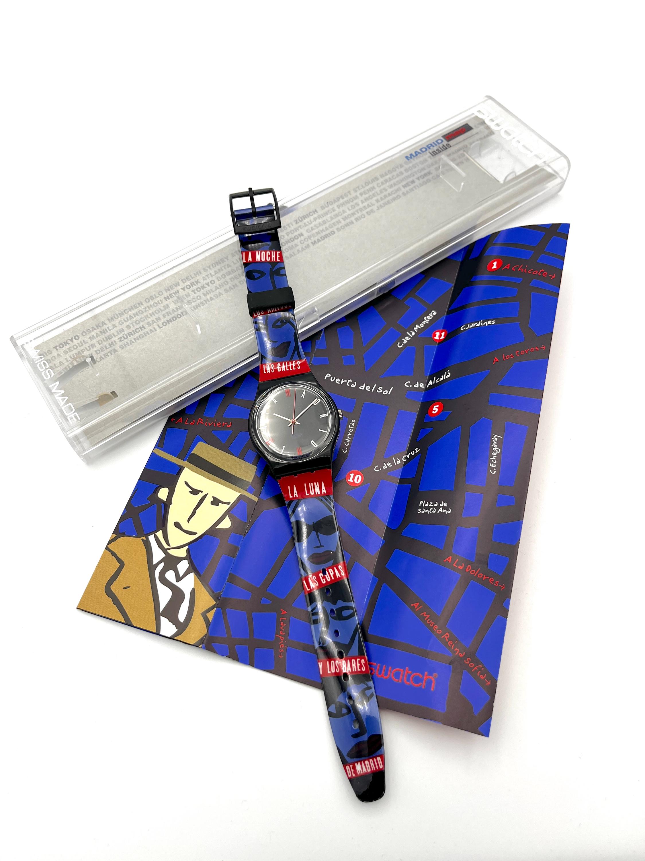 1997 Swatch Gent SUENO MADRILENO GB181 - Mint in Box - 34mm 