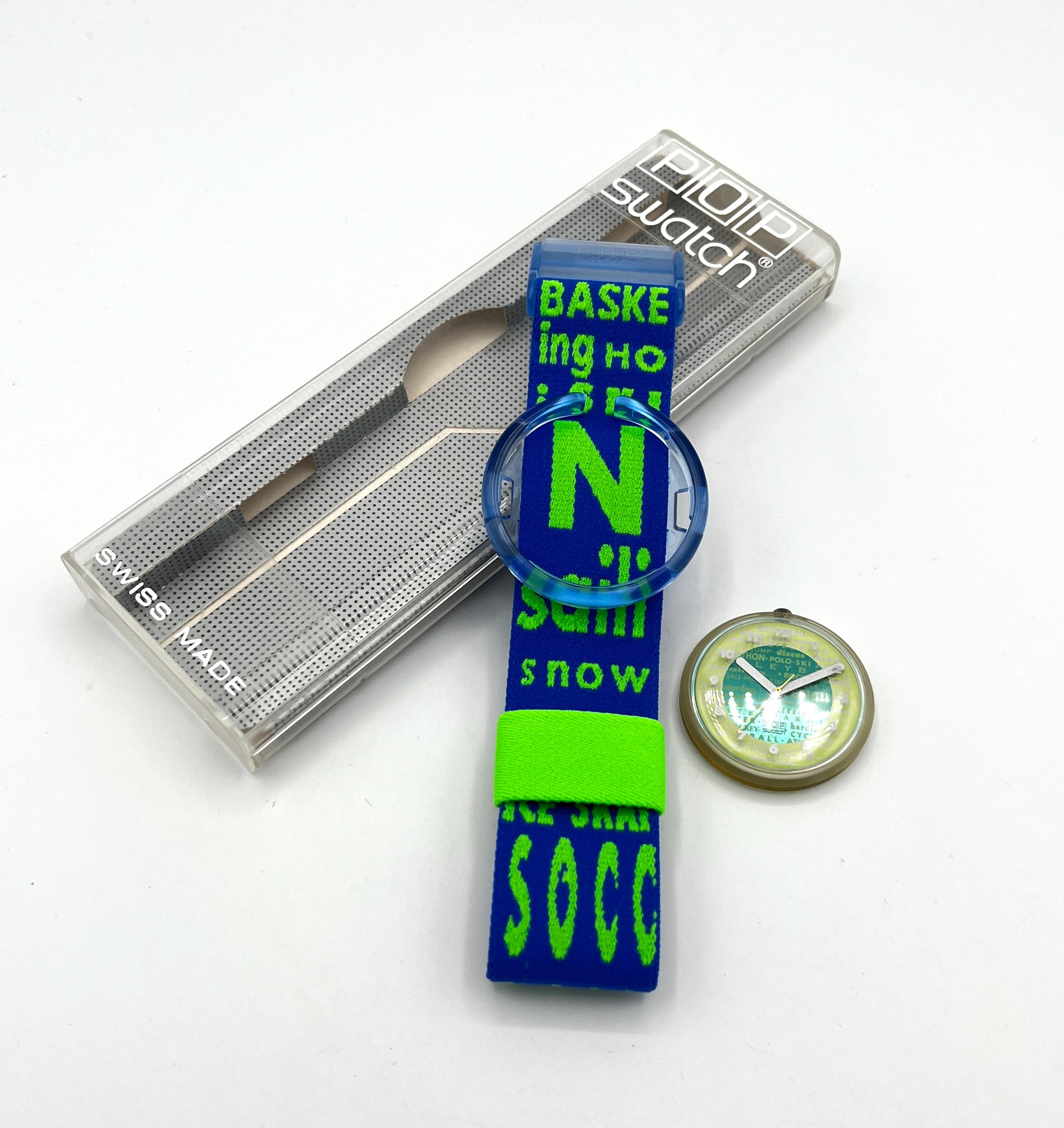 1992 Pop Swatch PWK163 SPORTPOURRI - Mint Unworn Condition - New 1992 Pop Swatch PWK163 SPORTPOURRI - Mint Unworn Condition - New
