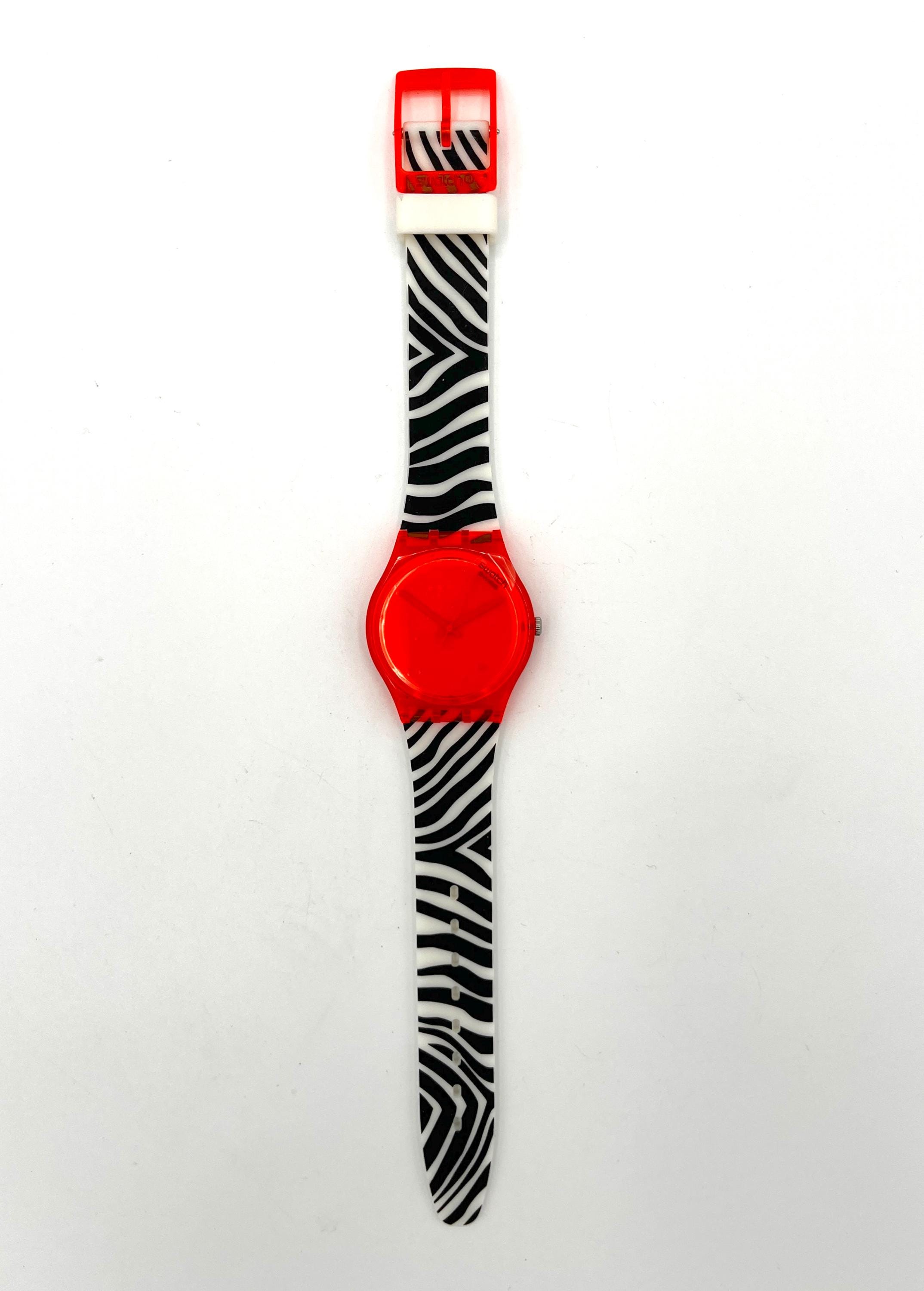 Swatch Watch-Orange Zeb Swatch Gent ORANGE ZEB GO107 - New and Unworn - Running With  main image 3