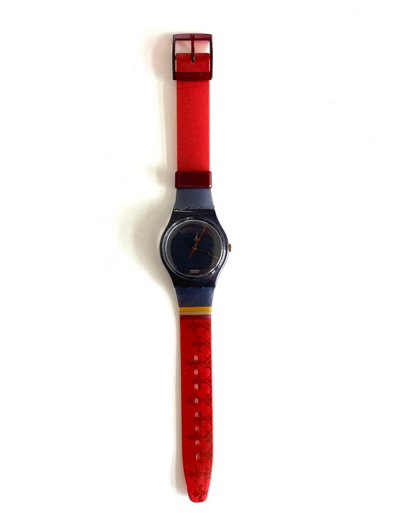 ヴィンテージ 1998 Swatch Gent ROYAL GRANIT GV109 - ミントな動作 