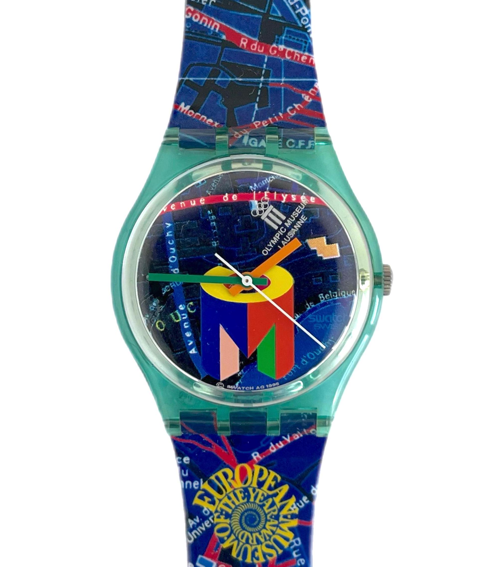 Vintage 1995 Swatch Gent MUSEUM LAUSANNE GN161 - Unworn Mint