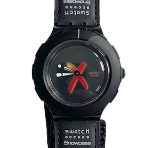 1999 Swatch Access Scuba 200 BOARDER-X SHB103L - unworn mint condition - new battery installed - 38mm diameter - new in box