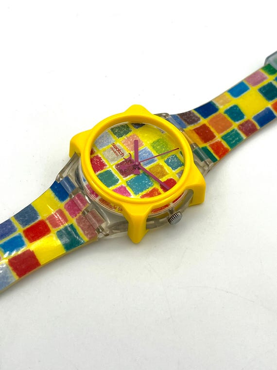 Swatch Watch Guard Too - Fluorescent yellow - Large SWATCH WATCH GUARD TOO/LARGE/STANDARD GENT/Yellow Sealed in  main image 3