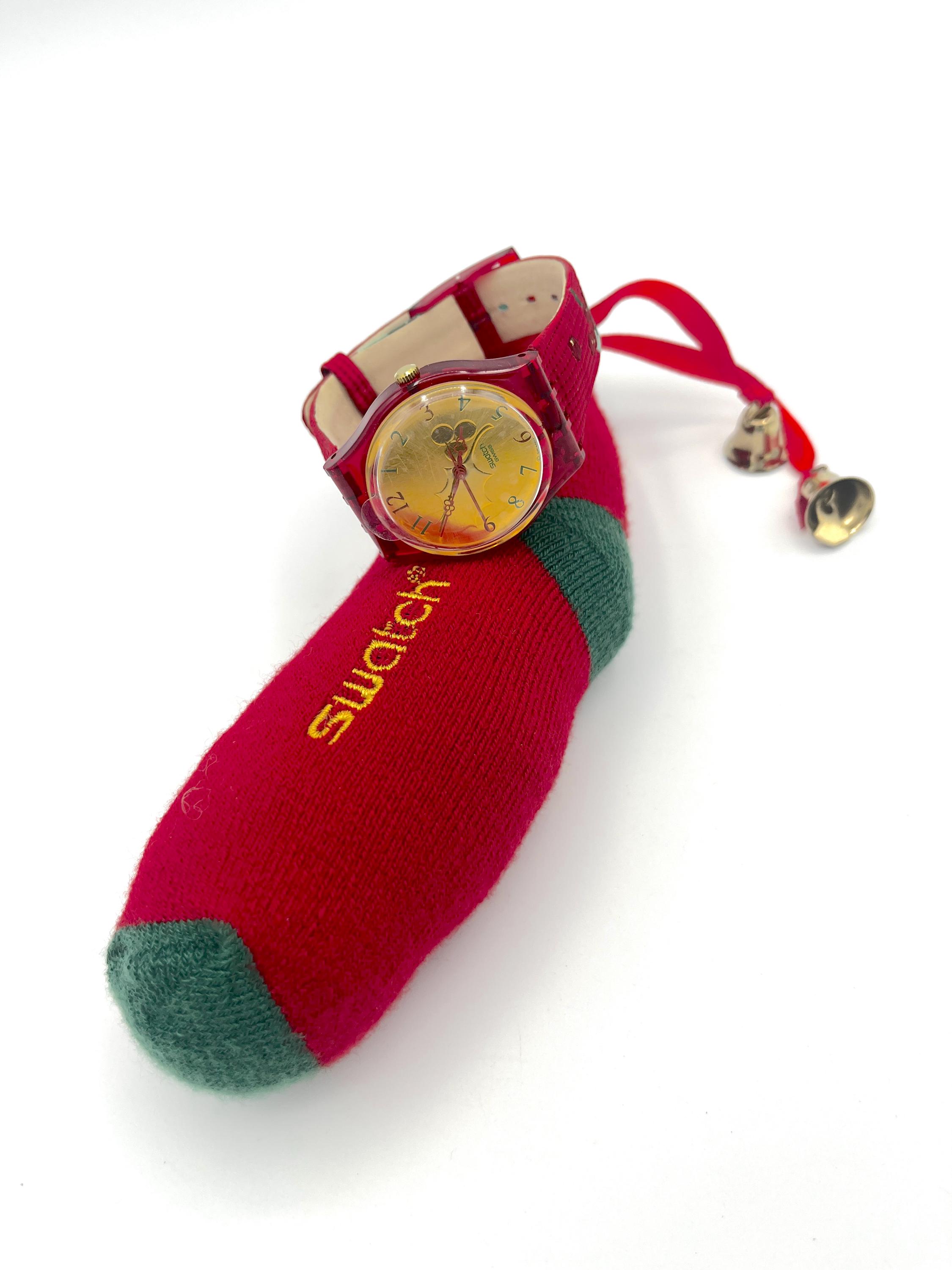 Swatch 2004 X-mas Special HOLLY JOY GZ189S - New in Box Complete