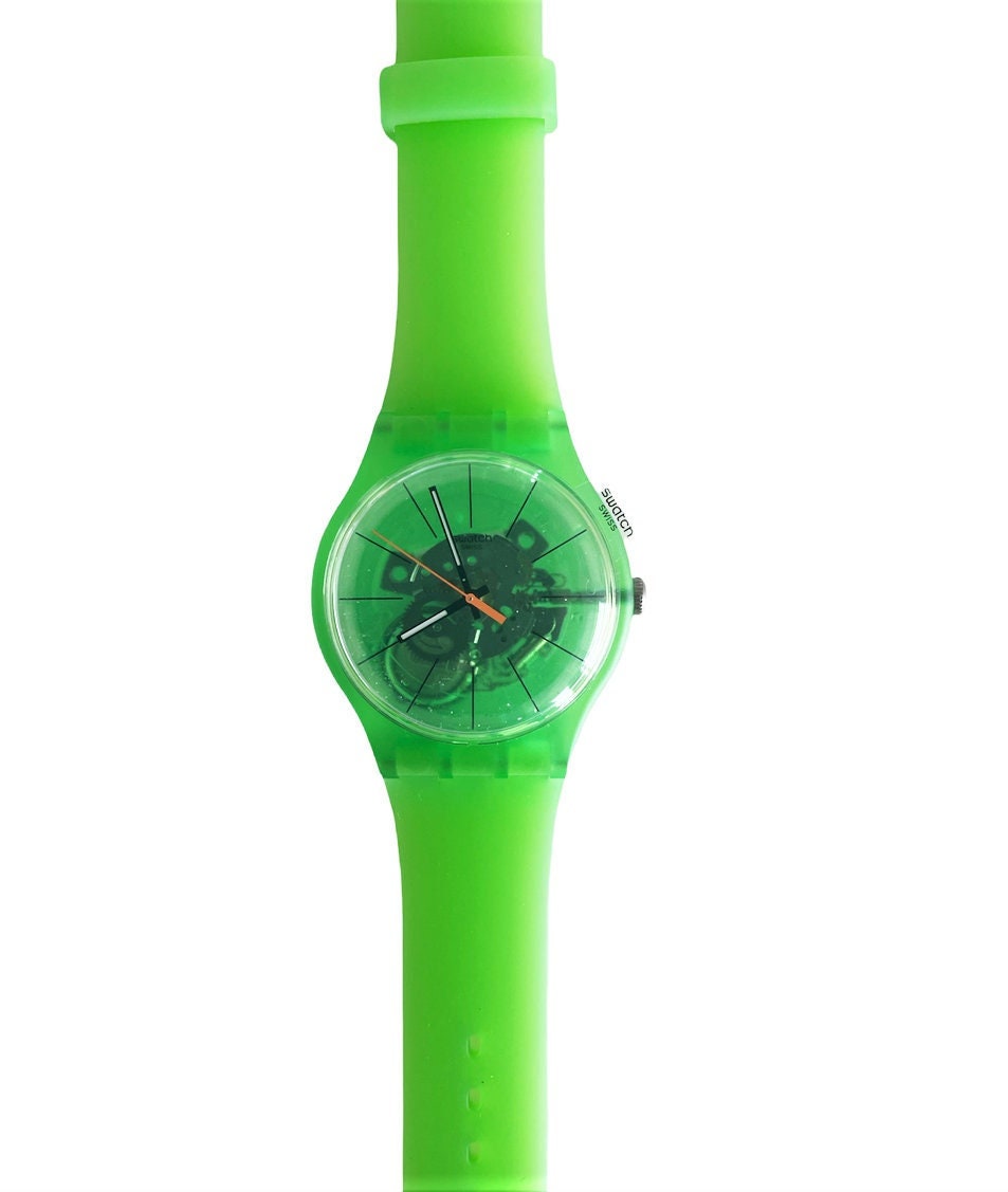 New in Box Swatch New Gent KIWI VIBES SUOG118 Mint New