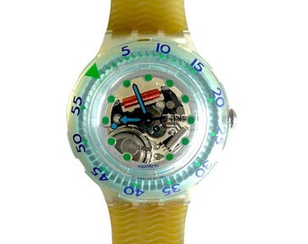 1993 Swatch Scuba 200 BLUE ICE SDK107 - ny i låda