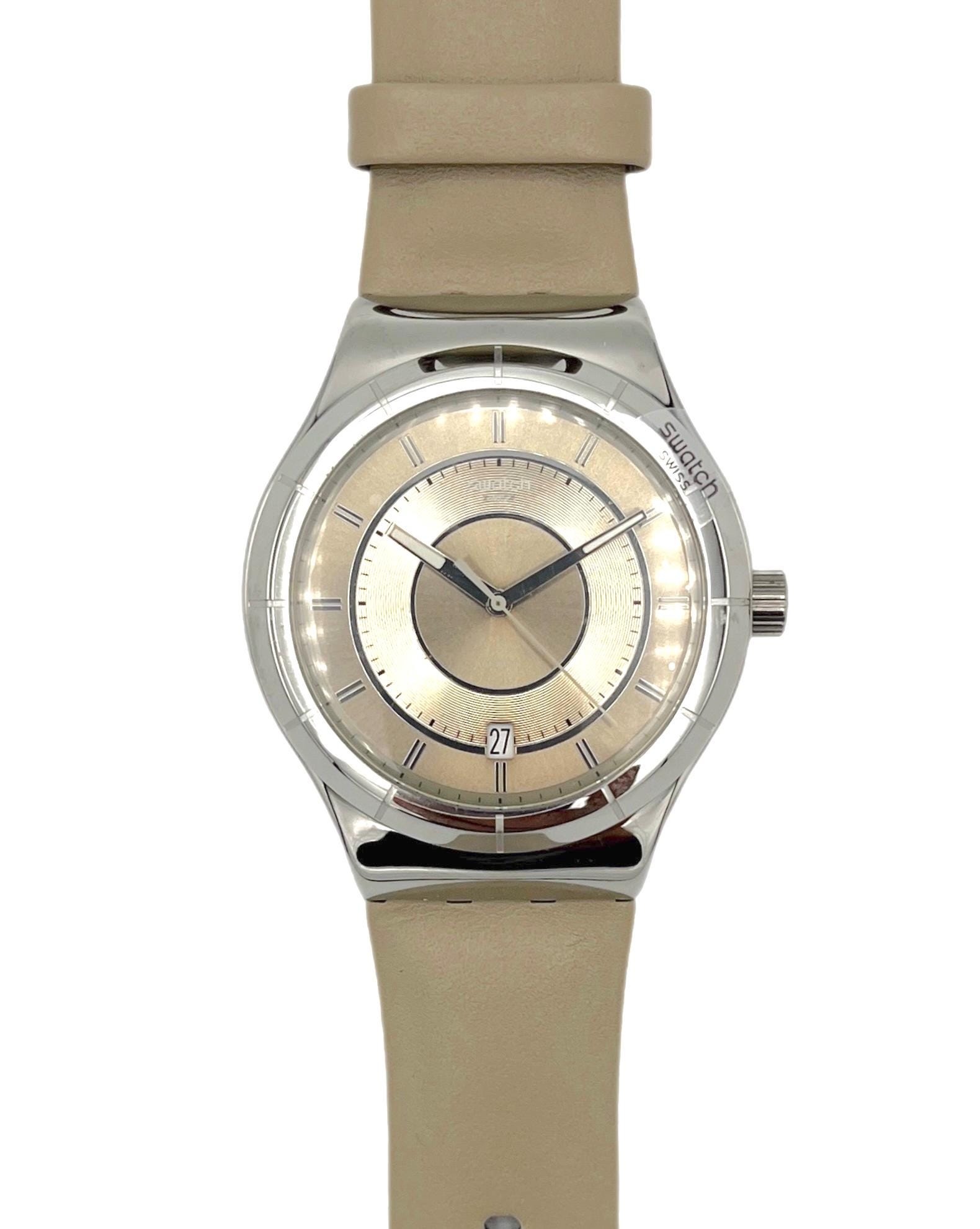 SWATCH IRONY Unisex brown leather watch ACSS07S108 - SKIN IRONY 42 BROWN LEATHER STRAP - Swatch  main image 3