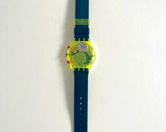 Vintage 1992 Swatch Chrono GRAND PRIX SCJ101 - Unworn Mint