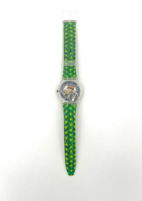 Swatch Watch GK245 CACTUS 1997 Vintage Swatch Gent CACTUS GK245 - New in Box With a  main image 2