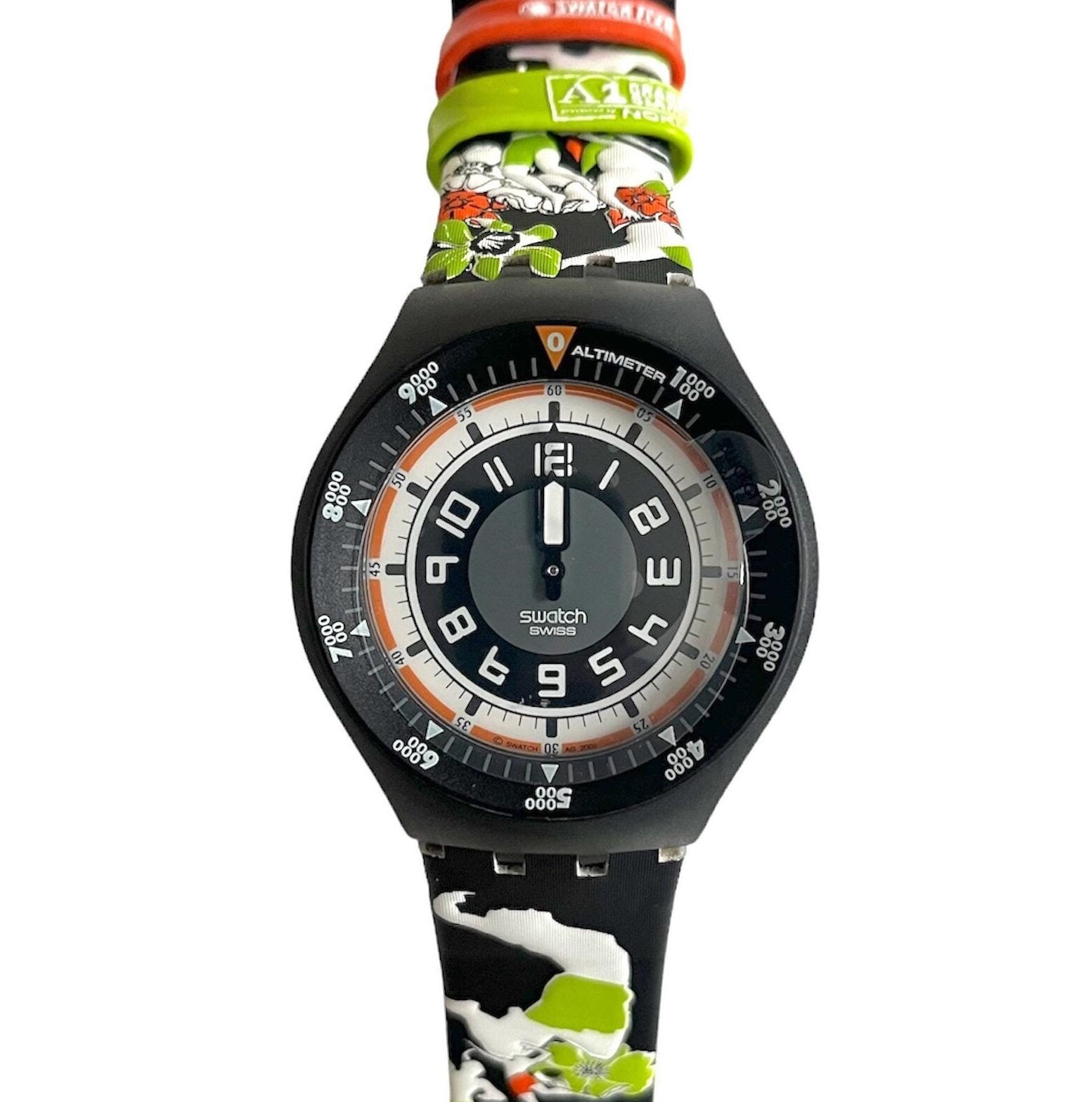 Vintage Swatch Fun Boarder MOUNTAIN MANIA SULM101C FIVB Variant