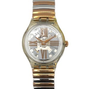 Vintage 1993 Swatch Automatic COPPER RUSH SAK107 - mint running condition - new in box - 37mm