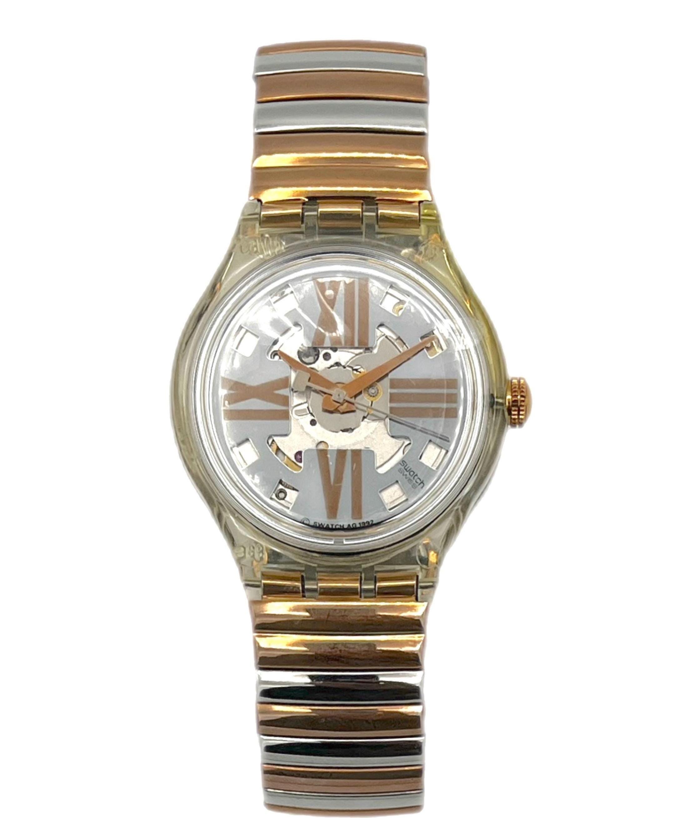 Vintage 1993 Swatch Automatic COPPER RUSH SAK107 - Mint Running