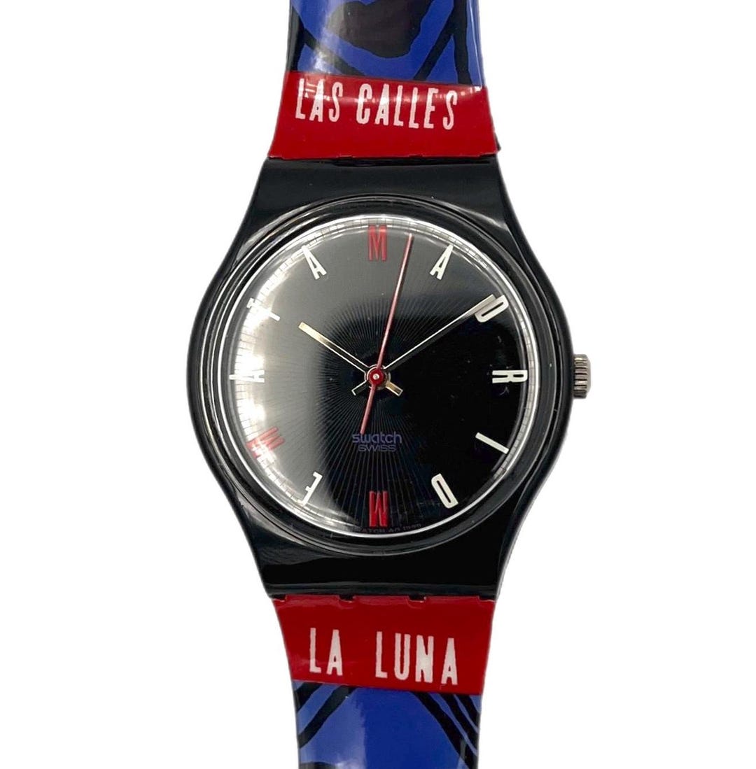 1997 Swatch Gent SUENO MADRILENO GB181 - Mint in Box - 34mm  display picture 3