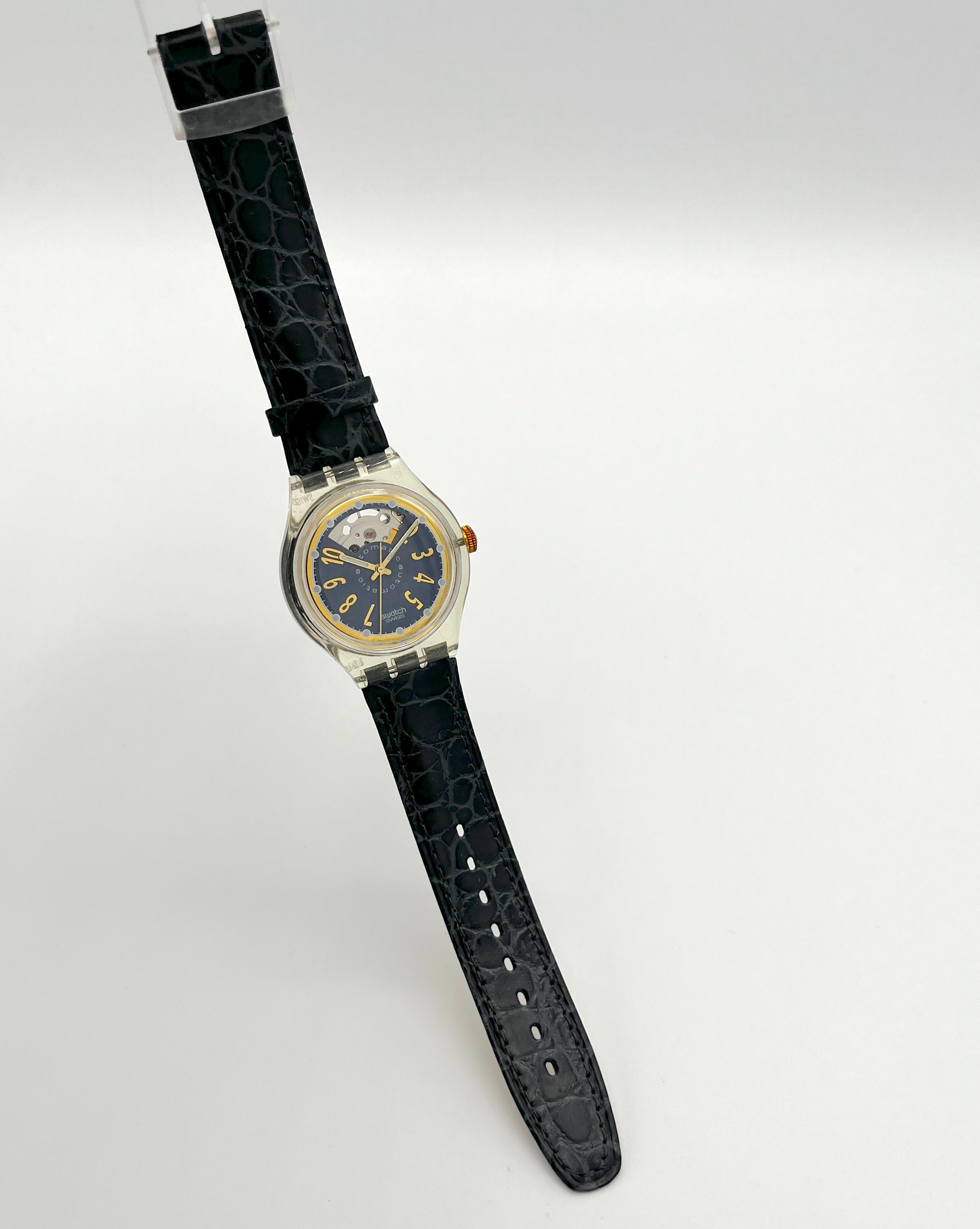Swatch Automatic NACHTIGALL SAK104 von 1993 – ungetragen, neu in 