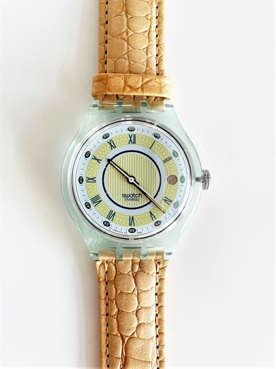 NEW Vintage 1993 Swatch Chrono GOLDEN GLOBE SCG101 Hong Kong