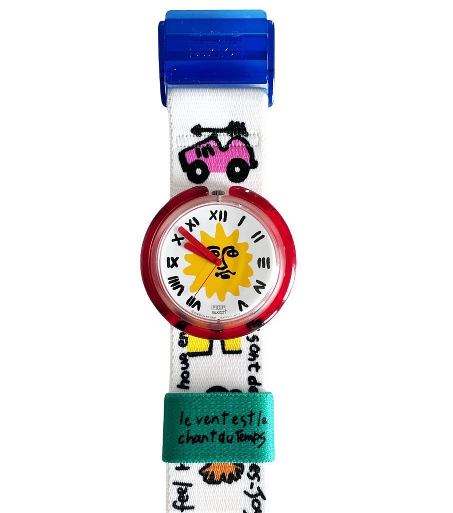 Vintage 1993 vintage Pop Swatch PWK190 ENJOY IT by Jean-Charles de  