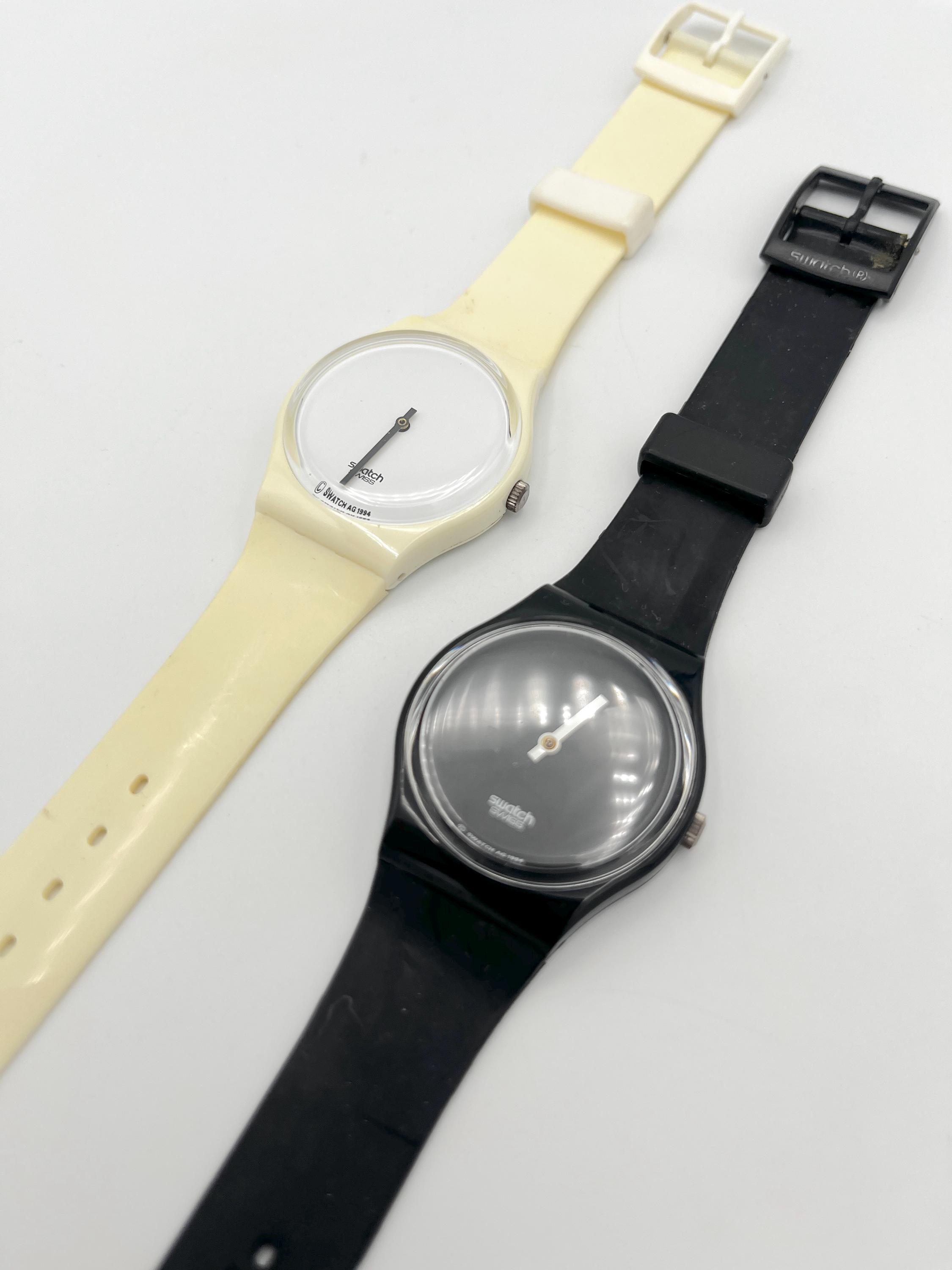 Swatch Vintage Special White Hours Black Minutes GZS10 - New  display picture 1