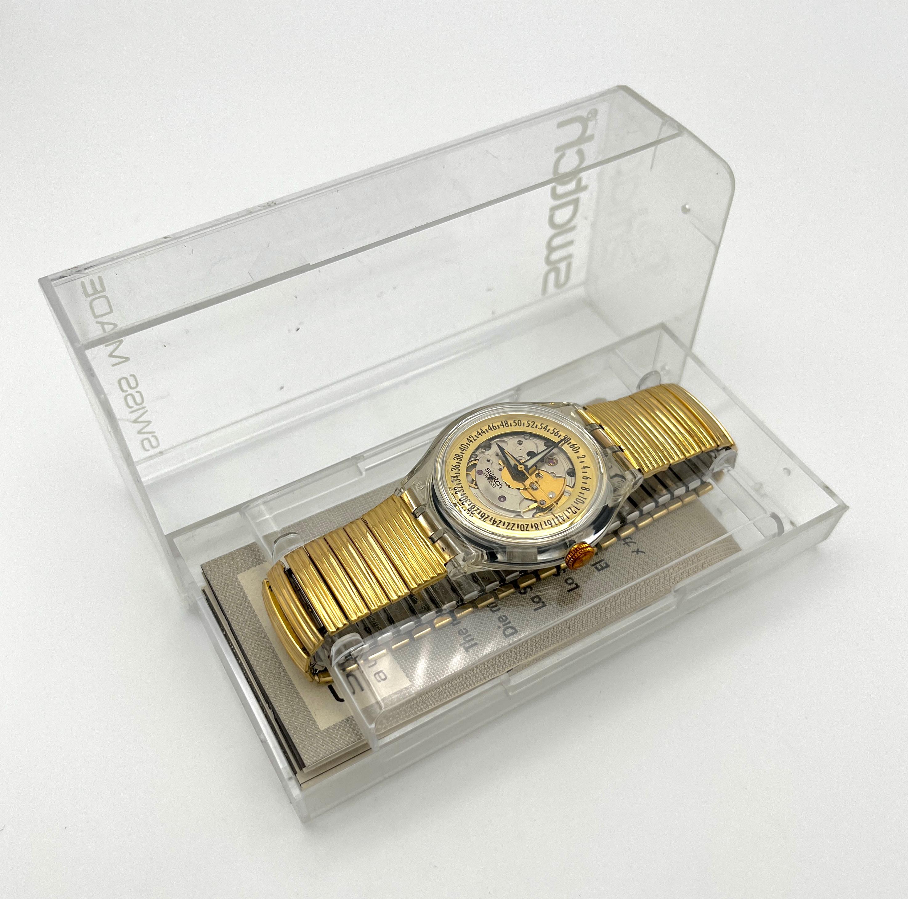 【稼動】Swatch GOLDEN SIXTIES オートマチック 腕時計 Vintage 1995 Swatch Automatic GOLDEN SIXTIES SAK115 - Unworn