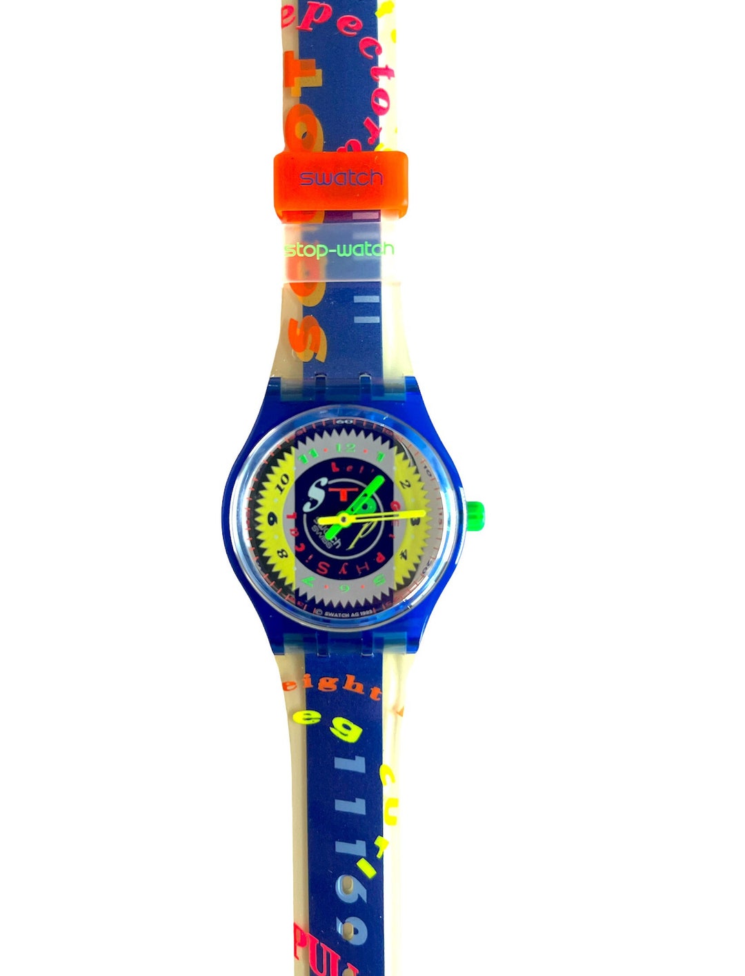 NEW Vintage Swatch Stopwatch TIME CUP SSN101 From 1994 Unworn New in