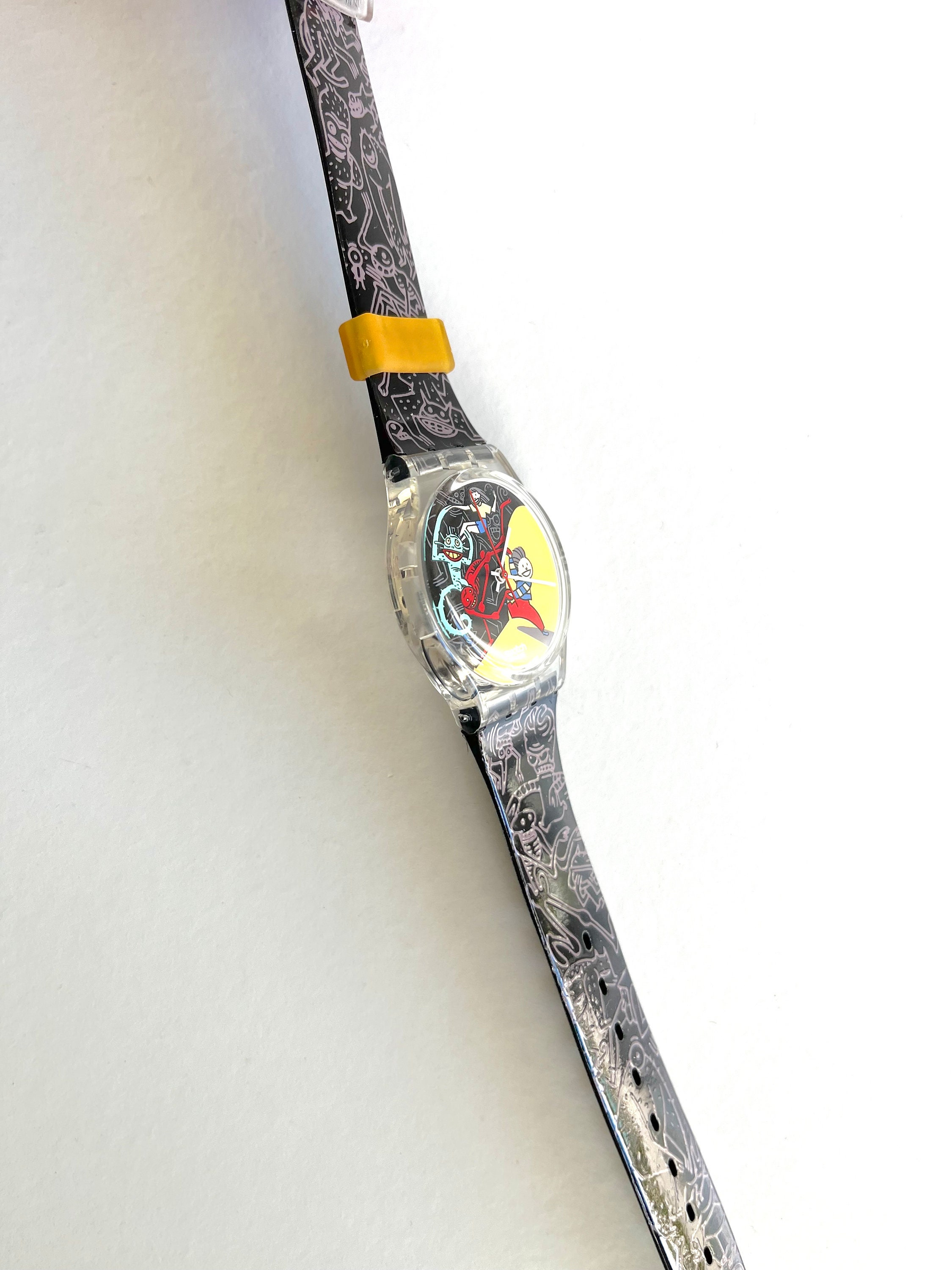 Vintage 1997 Swatch GK235 JUNGLE TANGLE - Unworn Mint 