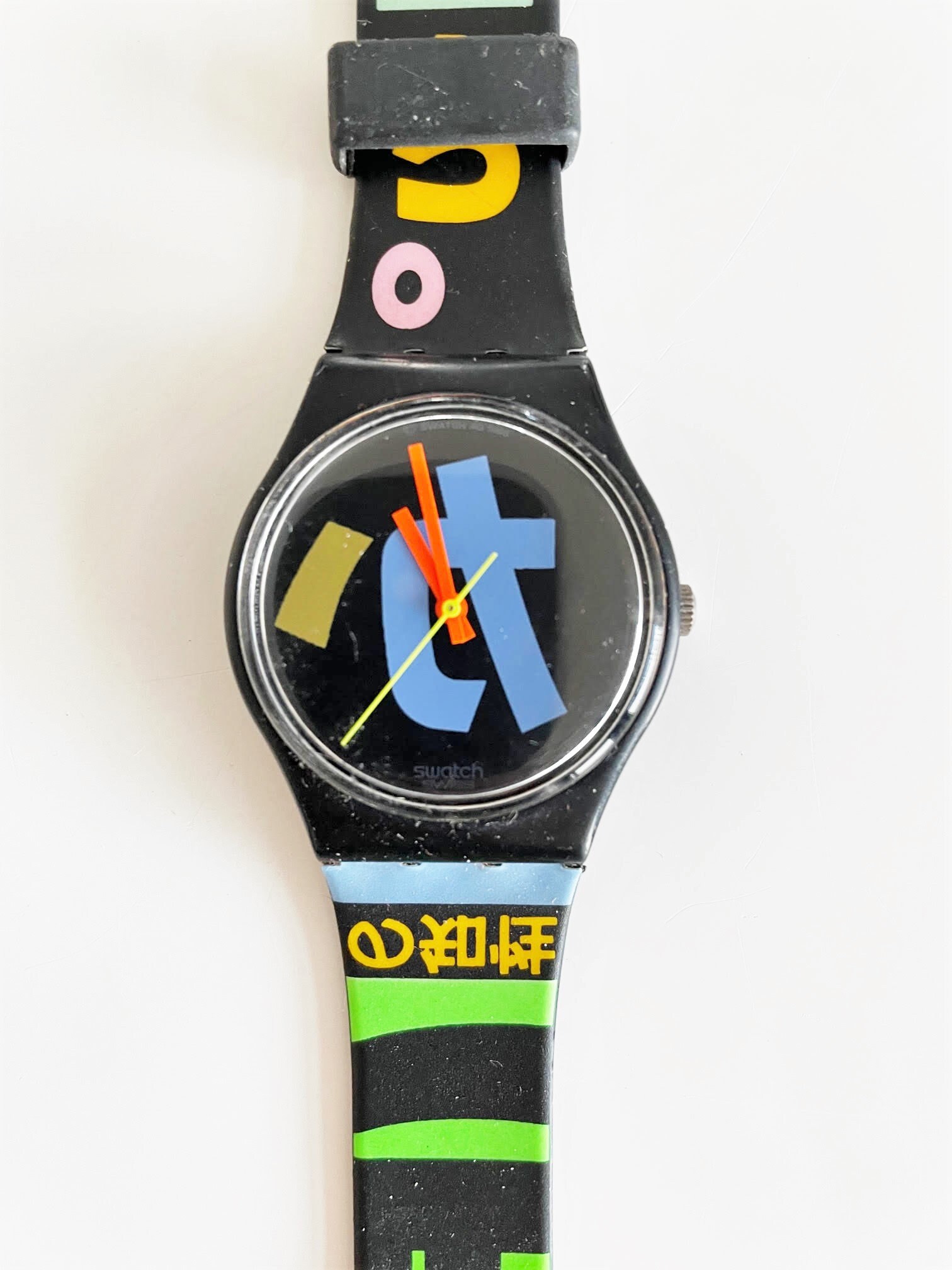 NEW: rare 1989 vintage Swatch Gent Standard - HARAJUKU GB124 NEW: rare 1989 vintage Swatch Gent Standard - HARAJUKU GB124