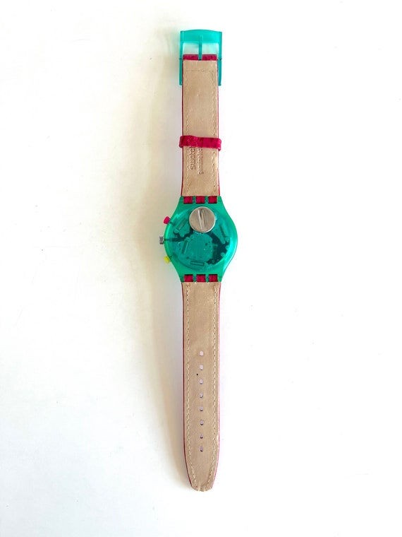 Swatch Chrono VIntage 1993年 Vintage 1993 Swatch Chrono PINK SPRINGS SCL103 - Unworn Mint